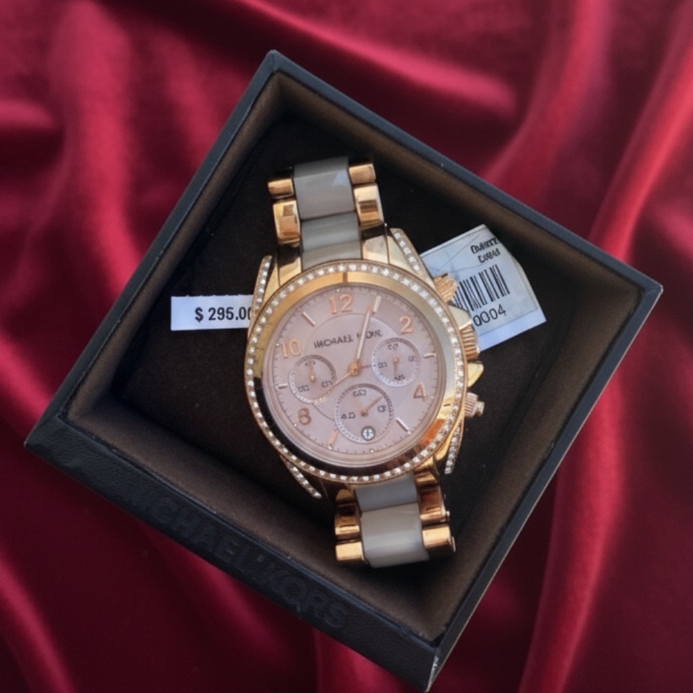 Michael Kors Gold and Cream Women's Watch